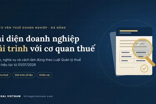 Đại diện doanh nghiệp giải trình với cơ quan thuế | HLR Legal